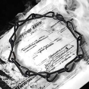 5 For $25💫Alternative Black Chain Links Biker Goth Gothic Edgy Bracelet